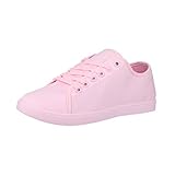 flache damenschuhe kreuzworträtsel  Elara Damen Sneaker Basic Chunkyrayan CL33319 Pink-39