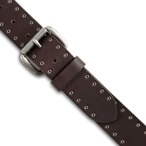 Image of Lucky Brand Men's Jeans Leather Belt| Classic| Casual| Dress| Everyday| American Heritage| Genuine Leather| Metal Buckle