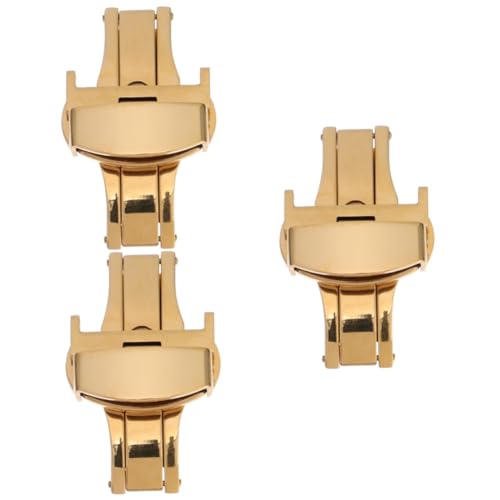 Boucle inoxydable pour montre SOIMISS : lot de 3 fermoirs double bouton pour bracelet