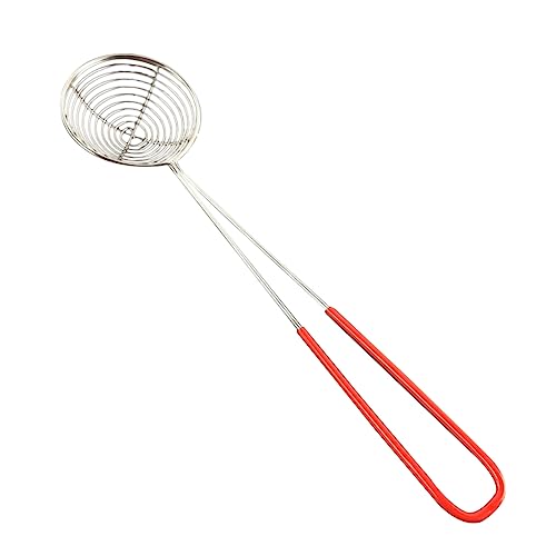 Ciieeo Stainless Steel Strainer Skimmer Ladle for Pearl Milk Tea Dumplings and Vegetables Dishwasher Safe Kitchen Tool with Long Handle for Safe Cooking