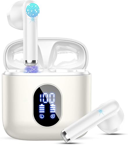 Nuova Tecnologia Bluetooth 5.4 e ENC Chiari Chiamate: Cuffie bluetooth dotate di bluetooth 5.3 e di una nuova generazione di antenne di segnale, un miglioramento del 75% del segnale,un'eccellente stabilità della connessione(raggio di trasmissione 15 metri) e forti capacità anti-interferenza. Le auricolari bluetooth sfruttano un potente e innovativo algoritmo di cancellazione dei rumori di fondo che garantisce chiamate chiare e cristalline anche negli ambienti più rumorosi.