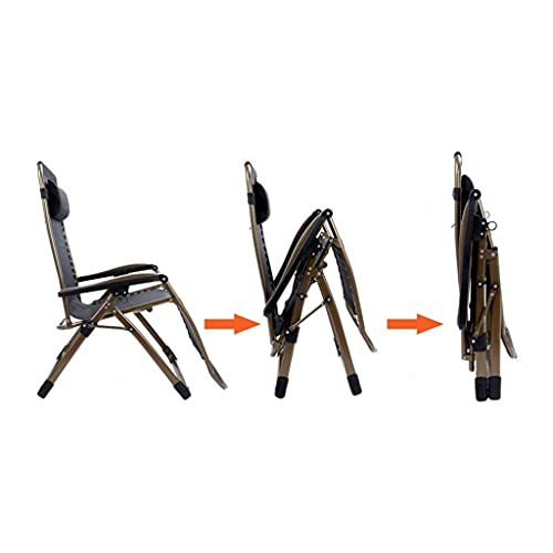 Chaises pliantes inclinables XL 68 cm avec structure très robuste - 5