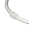Relaxdays Bananhållare med rund fot, banankrok, fruktförvaring, bananer, druvor, förkromat järn, silver #5