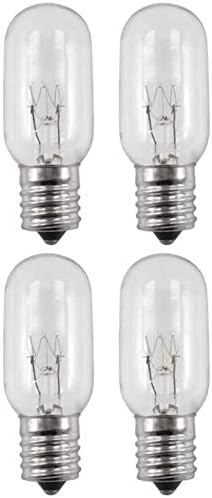 EFP Clear 25T8N 25 Watt Replacement Light Bulb for The Jerdon JPT25W Lighted Mirrors | 130 Volt E17 Intermediate Base - Includes 4 Bulbs