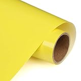 TransWonder Premium Heat Transfer Vinyl HTV Rolls for T Shirts 12in.x5ft, Easy Weed Iron on HTV Vinyl Compatible with Silhouette Cameo & Cricut (Lime Yellow)