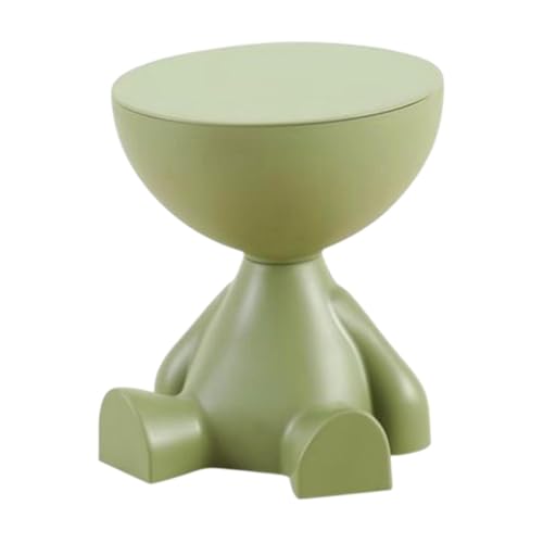 JISADER Sofa Edge Table with Storage Space Small Drink Table Cute Nightstand Creative Side Tables Coffee Tables Modern Bedside Desk for Bathroom Sofa Couch Chair Living Room Corner, Green