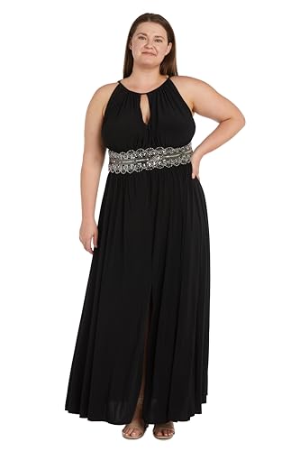 Image of R&M Richards Women's Beaded Waist Gown
