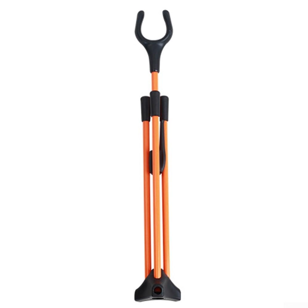 Triangle Base Bow Stand Lightweight And Disassemblable For Recurve And Traditional Bow Use(Orange)