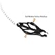BDSMYEE Luxuriöse Nippelklemmen Kette mit Klitorisklemmen,verstellbarer BDSM Sexspielzeug für Damen Männer,Brust Stimulation Brustwarzenklemmen Schamlippenklemmen (silber)