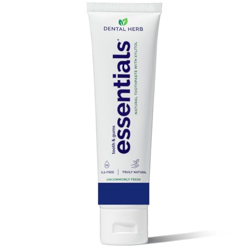 Essentials Fluoride-Free Toothpaste, Plant-Based Daily Toothpaste for Fresh Breath, SLS-Free, Clean Ingredients, 4 oz, by Dental Herb Company