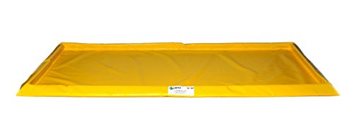 ENPAC 8 Drum SpillPal Flexible Spill Deck, Yellow, Foam Sidewalls, Low Profile, Tough, Durable, Two-way Air Relief, Foldable