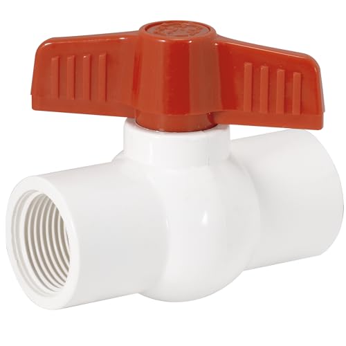 Image of Eastman 3 /4 Inch IPS Schedule 40 PVC Ball Valve, Quarter Turn Ball Valve, White, 20079