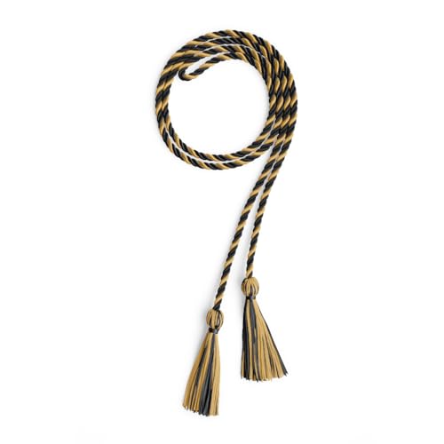 Image of Single Honor Cord Two-Color (Black /Antique Gold)