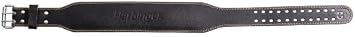 Harbinger Padded Leather Contoured Weightlifting Belt - 4 or 6 Width - Interior Suede Lining & Foam Cushioning - Heavy-Duty Dual Prong Steel Roller Buckle - for Lifting Support