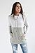Nursing Queen Cowl Neck Colorblock Nursing Pullover Top - Gray/Light Gray- XS