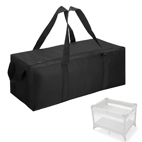 Carrying Bag Compatible with Graco Pack n Play Replacement Nylon Foldable Travel Carrying Case for Graco Pack n Play Lightweight & Waterproof Storage Bag for Airplane and Train Travel (1)