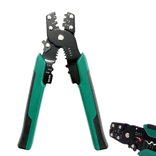 Crimpzange, Aderendhülsenzange, Quetschzange, Crimpwerkzeug, Presszange, Krimpzange, Quetschverbinder Zange, Kabelschuhzange, 3 In 1 Crimpzangen/Kabelschere/Abisolierzange, Zum Crimpen, Schneiden Crimpzange, Aderendhülsenzange, Quetschzange, Crimpwerkzeug, Presszange, Krimpzange, Quetschverbinder Zange, Kabelschuhzange, 3 In 1 Crimpzangen/Kabelschere/Abisolierzange, Zum Crimpen, Schneiden