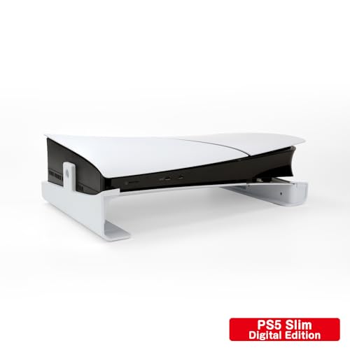 PS5 Slim(CFI-2000A01/B01)対応スタンド『横置きスタンド5S(ホワイト)』 - PS5