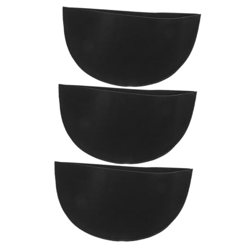 Sosoport 3pcs Half Round Felt Planter Liners for Garden Baskets and Flower Pots Water Absorbent Reusable and Durable Garden Decoration for Indoor and Outdoor Use