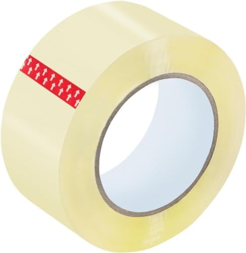 Clear Packing Tape - 2 Inches x 100 Yards | Strong Heavy Duty Packaging Tape for Sealing Parcel Boxes, Moving Boxes, Houses, Large Postal Bags, Office Supplies