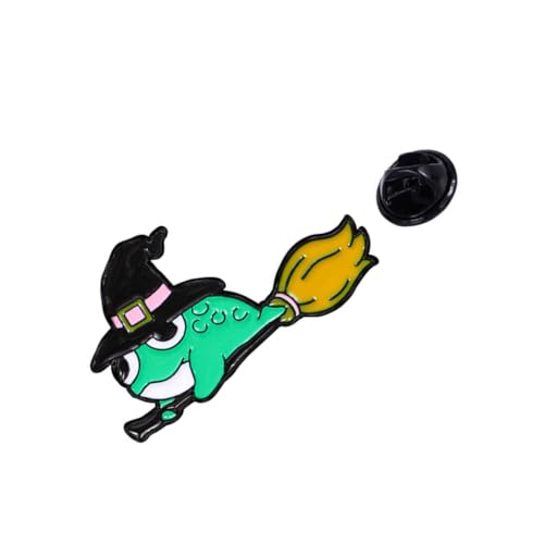 クリエイティブなグリーンフロッグブローチアクセサリー。丈夫なグリーンカエルピン。長持ちする鮮やかな色。普段使いの集まりに。, 金属