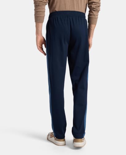 Image of Jockey AM75 Men Super Combed Cotton Rich Slim Fit Trackpant with Zipper Media Pocket