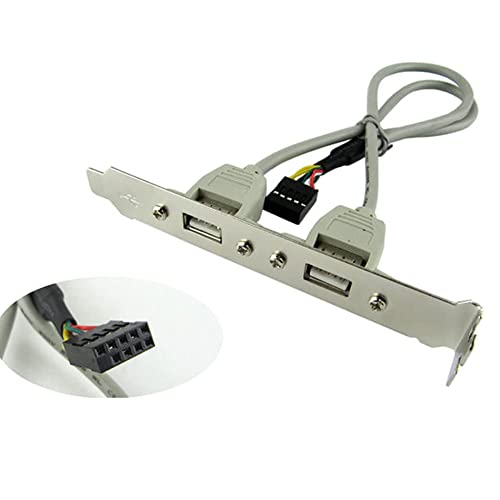 M30S USB Cable 9-Pin Female to Slot Bracket 2x USB Female PC Motherboard Adapter 30 cm - Image 3