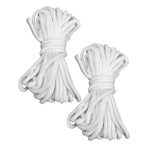 LAPYAPPE 2ロール 自動給水綿糸ロープ 巻 毛細管現象利用 持続的水供給 植物育成促進 室内外鉢植え 水耕栽培対応 留守中自動散水システム