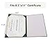Goprety Smooth Leather Imprinted Diploma Cover for Graduation Certificate Holder Size in 8 1/2