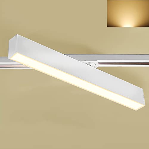 YC 業務用 ダクトレール用 LED蛍光灯 配線ダクトレール用照明器具 一体型 ダクトレール用ライト ライティングレール照明 施設照明 フリッカーレス 大光量2900lm 20W型2灯相当 発光色:電球色