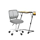 FurnitureR Kindertisch & Stuhl Set, 1 Arbeitstisch mit 1 Drehstuhl, Kindersitzset, 3 bis 12 Jahre Kinder, Kindermöbel für Kinderzimmer, Kinderzimmer