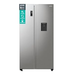 Gorenje NRR 9185 EAXLWD Side by Side koel-vriescombinatie, Made in Europe, EEK E, NoFrostPlus, inverter-compressor, Crisp Zone, ConvertActive Zone, FastFreeze, 178,6 cm, roestvrij staal