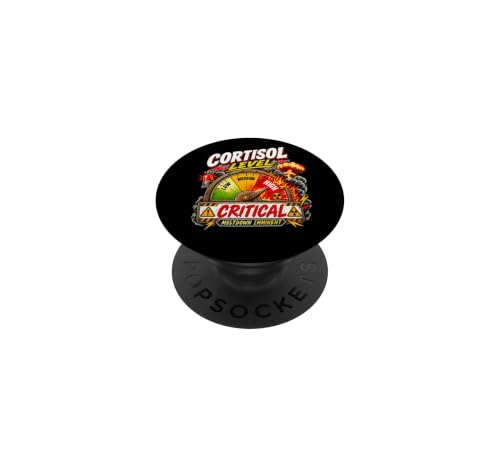 High Cortisol Spike Stress Level Anxiety Meme PopSockets Adhesive PopGrip