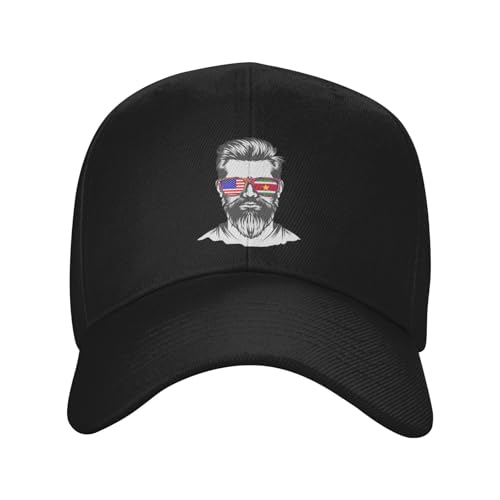 Surinamese American Half Flag Boy USA Suriname Classic Duckbill Caps for Stylish Sun Protection Black