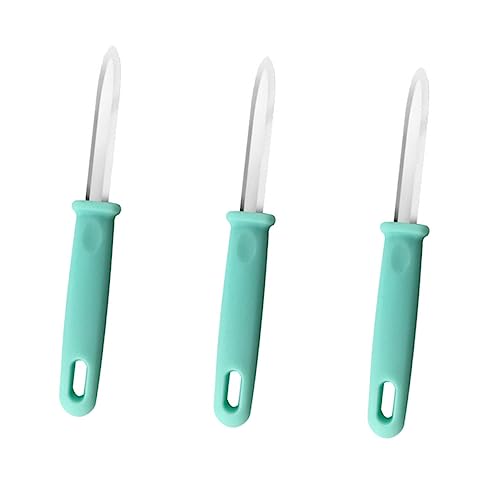 Cabilock 3pezzi Coltelli Ostriche Professionali con Manico Ergonomico Antiscivolo Attrezzi Resistenti e Pratici per Aprire Facilmente Molluschi Utensili da Cucina Compatti