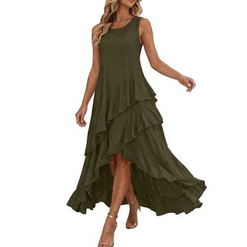 Robe portefeuille longue pour femme chic avec dos nu et volants