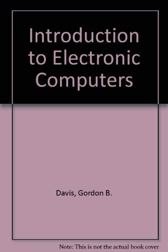 Buy Introduction to Electronic Computers โ BookShops.in