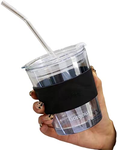 Vasos clásicos de cerveza de primera calidad con tapa de 14 onzas – Vaso de mezcla de cóctel Highball – Perfecto para bebidas frías, refrescos y agua, utilizado en bar, restaurante, pub (blanco)