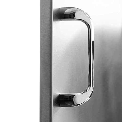 BBQGuys Signature 32-Inch Stainless Steel Reversible Access Door & Double Drawer Combo - Traditional