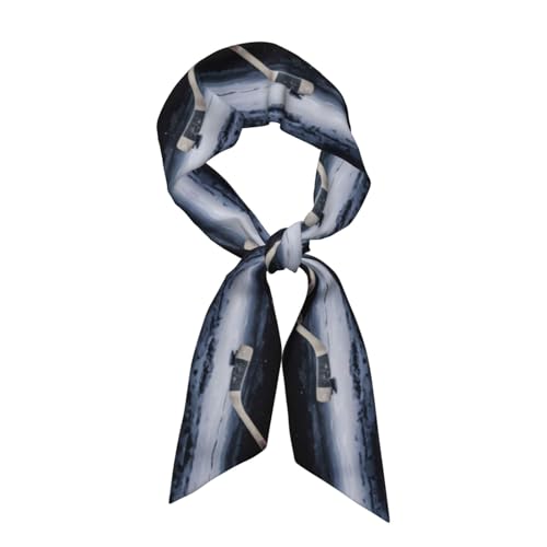 Hockey Stick Women's Fashion Scarf - Breathable Square Satin Wraps, Perfect for Head, Neck, and Handbag Accessories