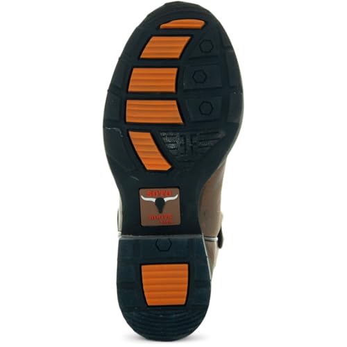 Soto Boots Kid's Round Toe Boots, Geniune Leather Kid's Cowboy Boots, Toddler Western Boots, K4004 (,) 5