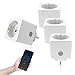 Produktbild HTbrightly Intelligente Steckdose 16A, Timer-Funktion, APP Steuerung kompatibel mit Alexa, Google Home et Tuya Smart Life, Kein Hub erforderlich, 4 Stck