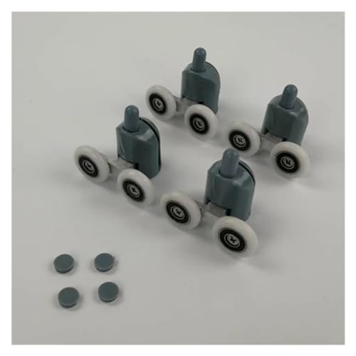 Poulie de porte de douche 19mm avec roulement de roue inférieur en zinc pour rail
