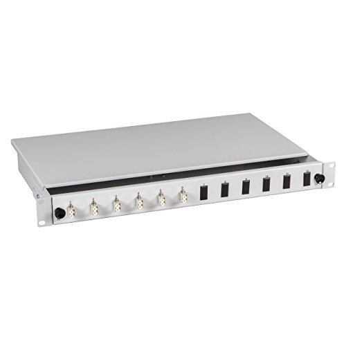 Spleißboxen v. InS 19"/HE fest komplett bestückt und spleißfertig vorbereitet in versch. Ausführungen (OM3 6X LC Duplex)