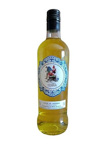 Da miña Terra - 700 ml - Variante ' Hierbabuena ' Licor de hierbas Gallego - 25% Vol.