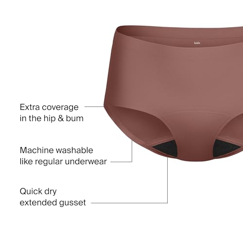 Image of KNIX Women Leakproof Period Underwear Boyshort - Heavy Flow Protection, Absorbs 4-7 Super Tampons