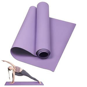 Classic Yoga Mat for Women and Men – LULUWA Non Slip Portable 3mm Thick EVA Exercise Gym Mat for Fitness Yoga Pilates Workout Outdoor Camping Travelling