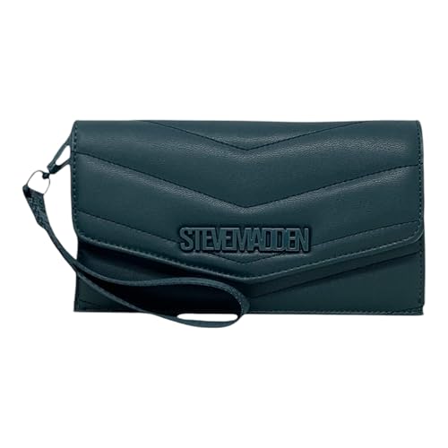 Steve Madden Women's Bflips Card Wallet with Removable Strap (Emerald)