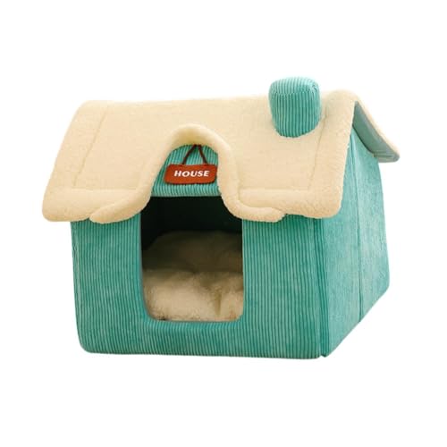 LOL-FUN 室内猫用猫ベッド ペットコテージ 犬用ベッド ペット用品 心地よい睡眠 スヌーズ 猫用テント 洞窟 小型犬用犬小屋 犬 子犬 子猫