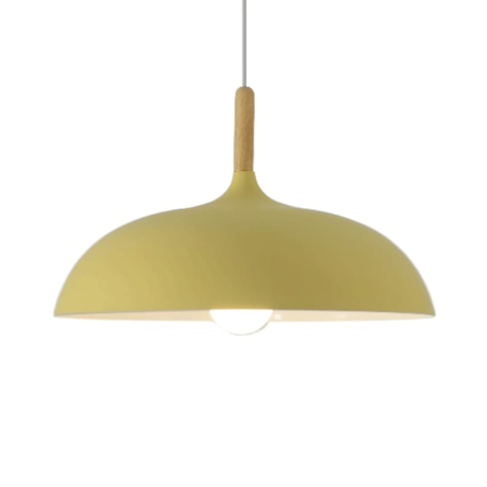 HAIIQU Industrial Dome Pendant Light Creative Macaron Color Hanging Ceiling Lighting 60cm Large Light Shade For Home E27 Base Personality Chandeliers For Foyer Dining Living Room Kitchen